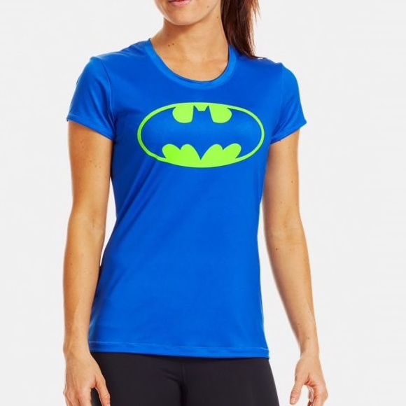 Under Armour Tops - Under Armour Batman Batgirl fitted heat gear shirt